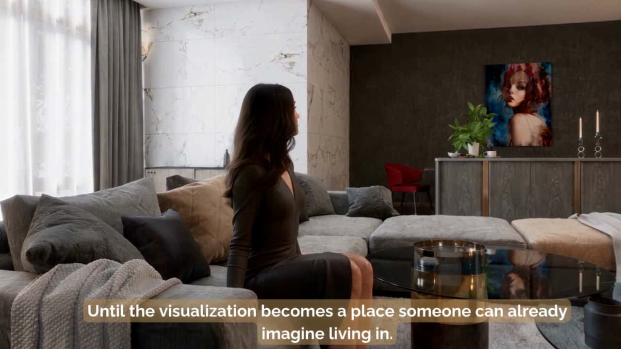 A furnished interior from From White Room to Lived Space