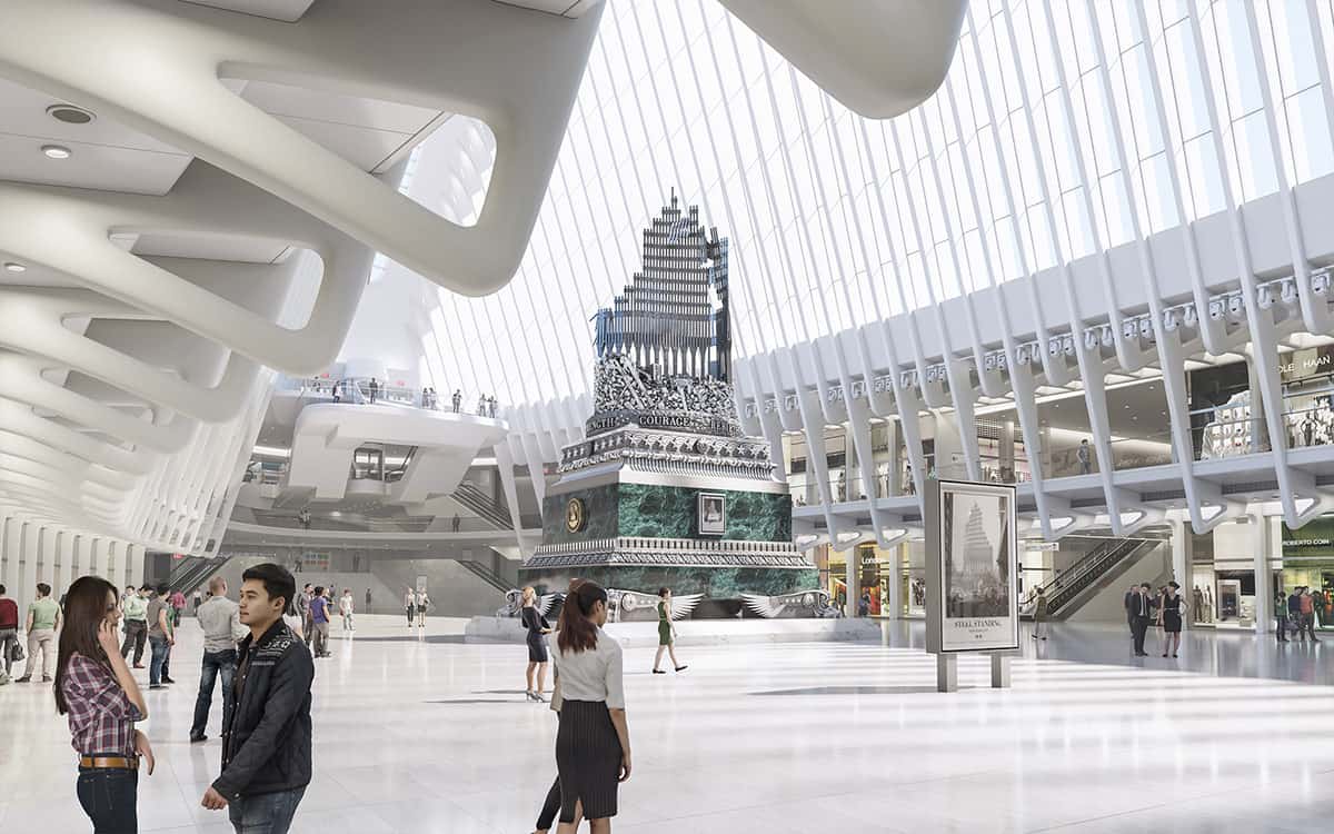 Memorial in the Oculus concourse